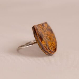 Anel Meia-Lua Inteira Corten