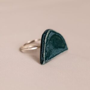 Anel Meia-Lua Inteira Eucalipto